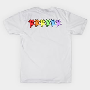 Silly Kitty Rainbow Parade T-Shirt